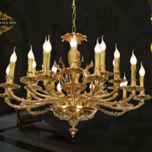 Đèn Chùm Đồng Trang Trí Tay Nến Cao Cấp