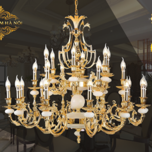 Đèn Chùm Nghệ Thuật Hoàng Kim Vương Quyền