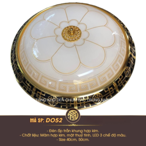 Đèn Ốp Trần Cổ Điển Hoa Văn Hoàng Gia DO52