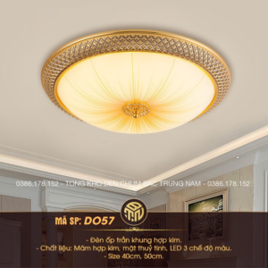 Đèn Ốp Trần Hoàng Kim Tỏa Quang – Phong Cách Tân Cổ Điển