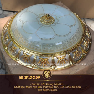 Đèn Ốp Trần Ánh Kim Phú Quý – Nội Thất Cao Cấp