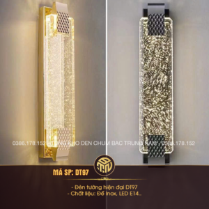 Đèn Tường Trang Trí Pha Lê Bong Bóng Ánh Sáng 3D DT97
